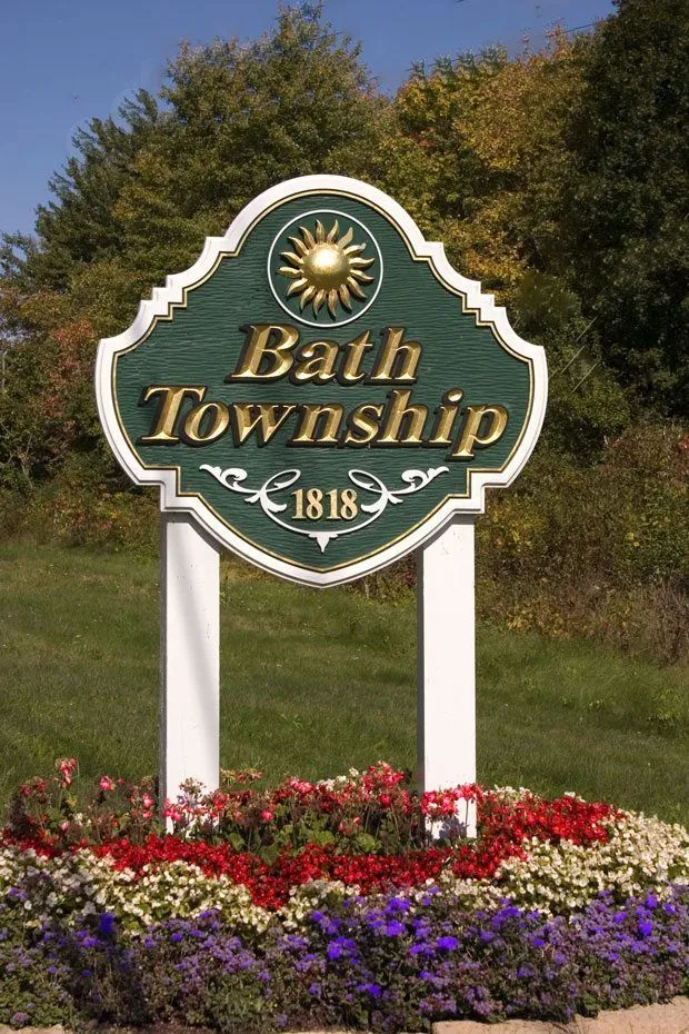 bath township sign