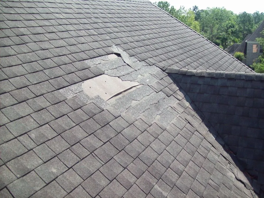 damaged roof in Aurora