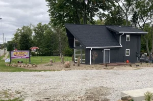 gutter installation on Jefferies towing office