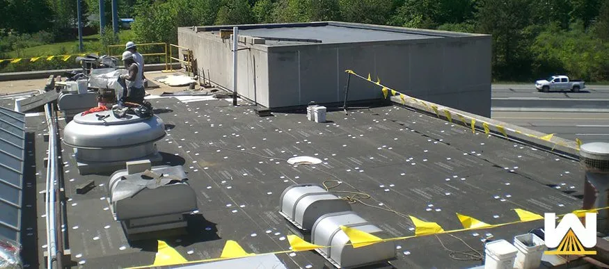 Commercial roof installation in Uniontown