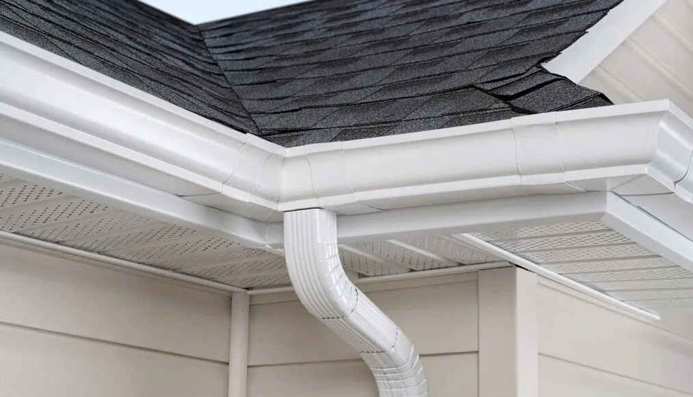 Gutter and downspout installation 