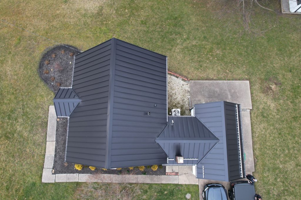 Residential metal roof replacement in Ohio